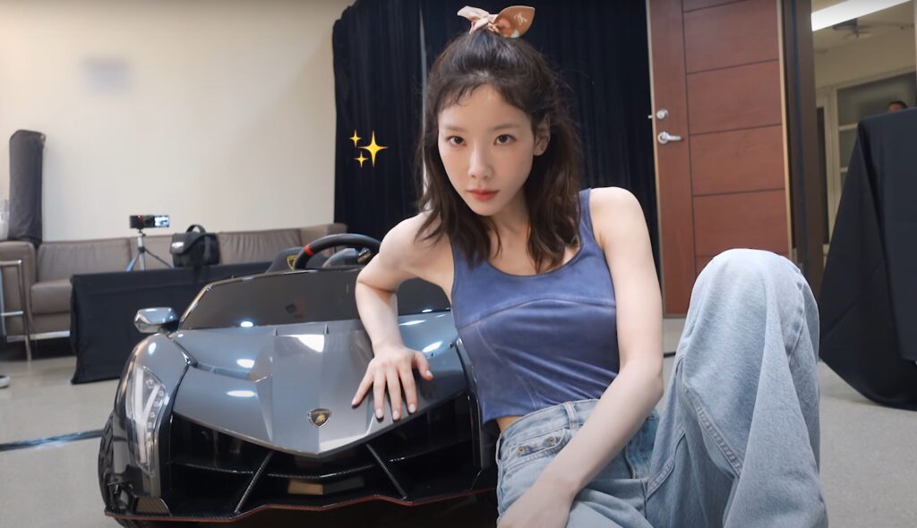 "억 소리난다!" 태연이 팬들에게 선물받은 자동차의 정체는? 3 팬 선물 인증한 태연