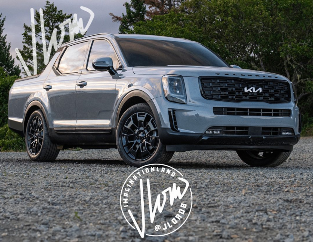 기아 텔루라이드 픽업트럭 예상도 공개