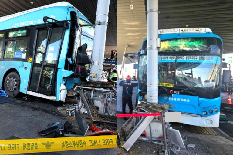 수원역 환승 버스 사고
