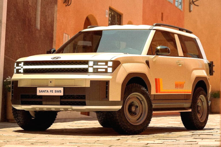 현대 싼타페 숏바디 렌더링 공개