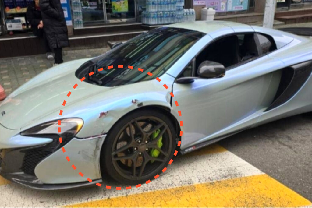 "이게 보험사기라고요?!"..역주행 K5에 치인 3억 맥라렌, 상대 보험사는 '나몰라라' 1 맥라렌