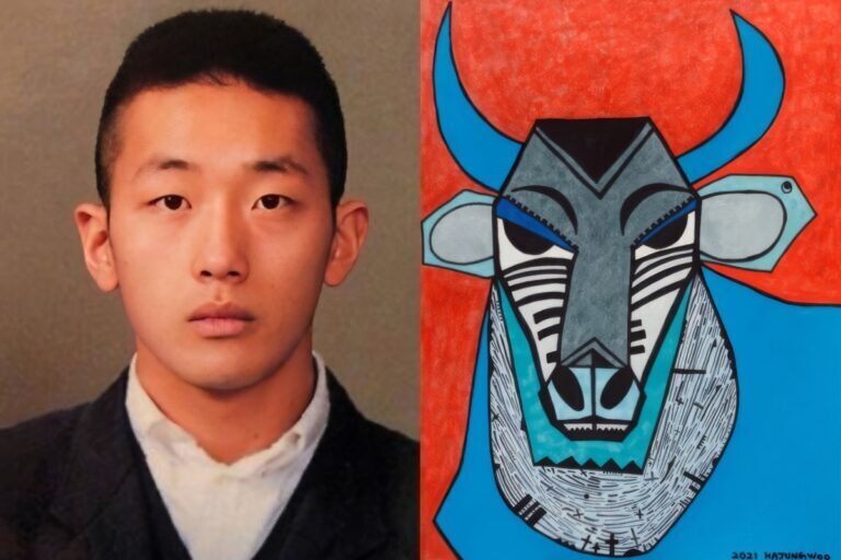 하정우 학창시절, 하정우 그림