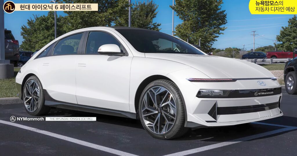 현대차 아이오닉 6 부분변경 예상도 공개