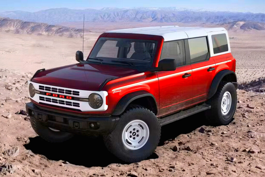"한국차들은 꿈도 못 꾼다"…레트로 감성 끝판왕 SUV, 디자인 보니 '탄성' 4 Ford Bronco Heritage Edition (4)