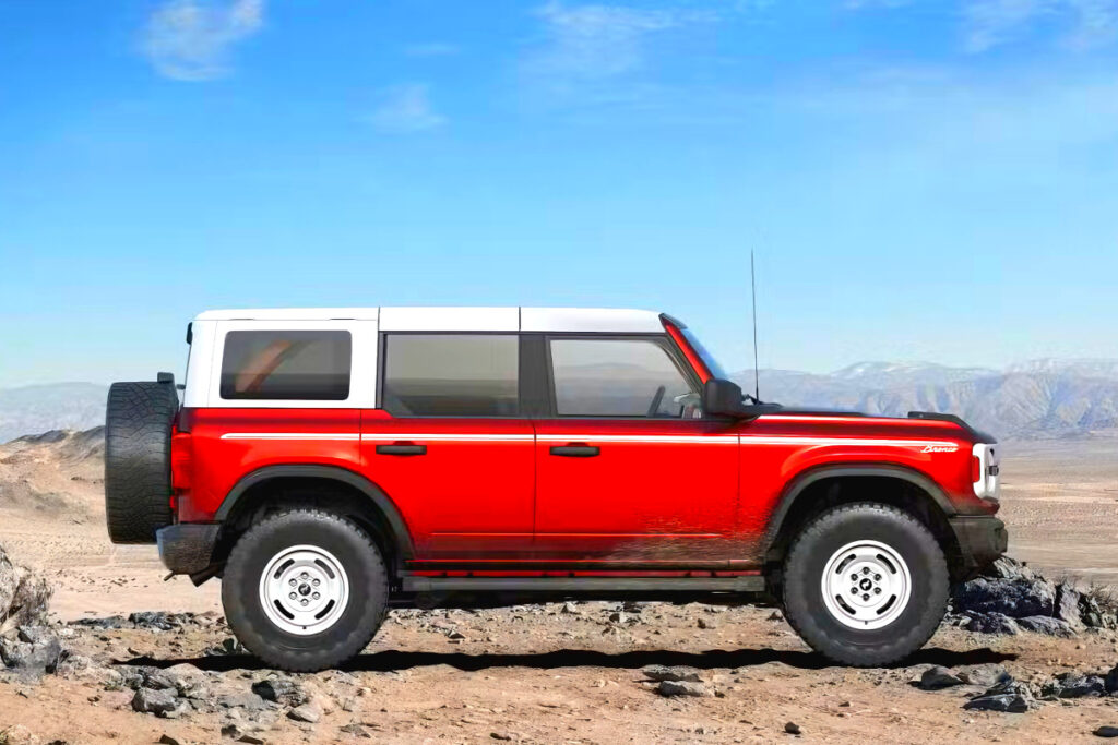 "한국차들은 꿈도 못 꾼다"…레트로 감성 끝판왕 SUV, 디자인 보니 '탄성' 5 Ford Bronco Heritage Edition (5)