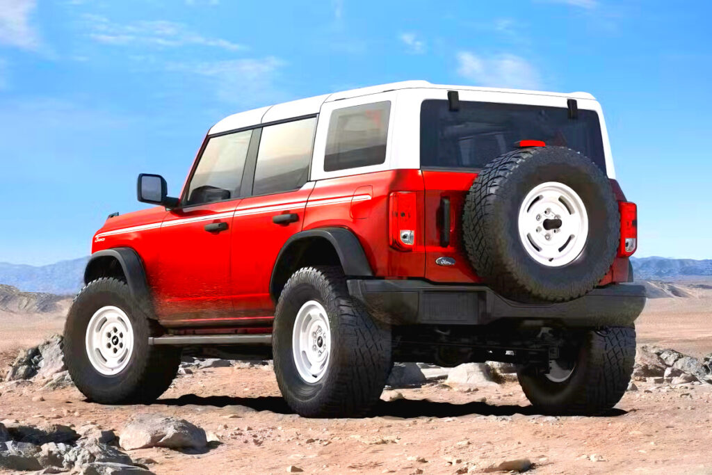 "한국차들은 꿈도 못 꾼다"…레트로 감성 끝판왕 SUV, 디자인 보니 '탄성' 6 Ford Bronco Heritage Edition (6)