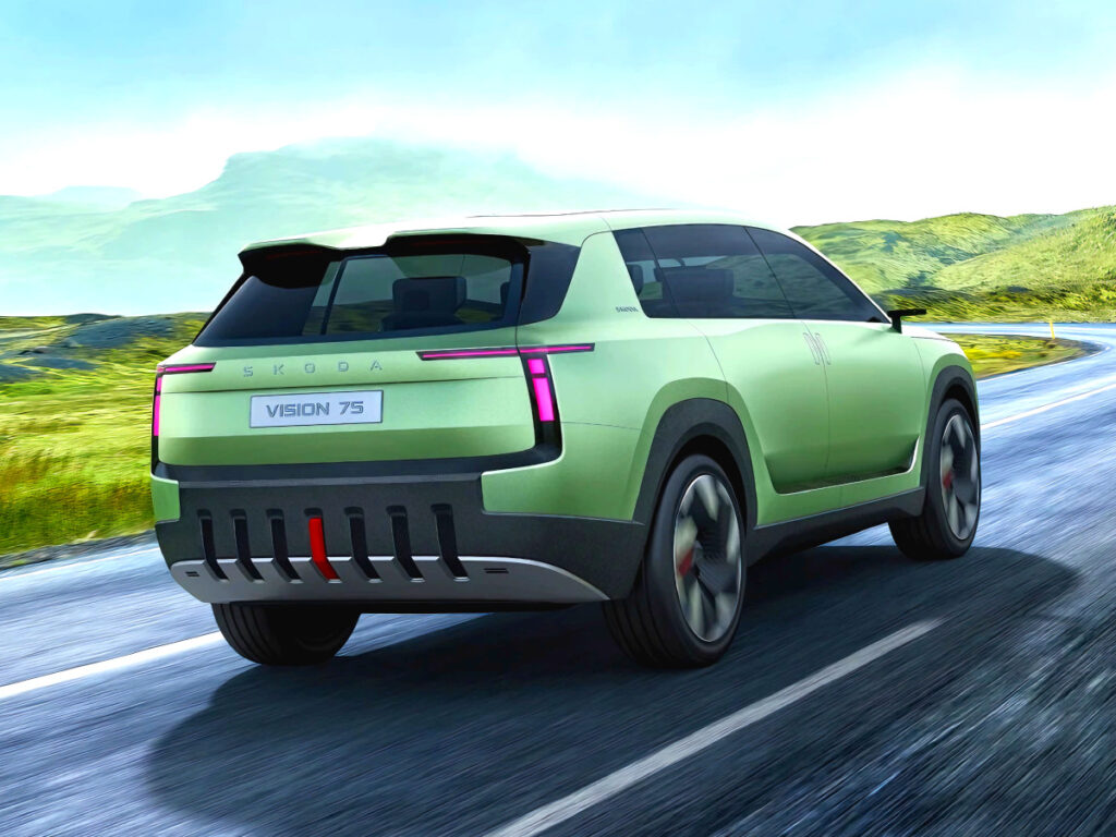 "현대차·기아에 도전장 내밀었다"…대형 SUV 기다리던 아빠들, 벌써부터 '난리' 7 Skoda Space teaser released (7)