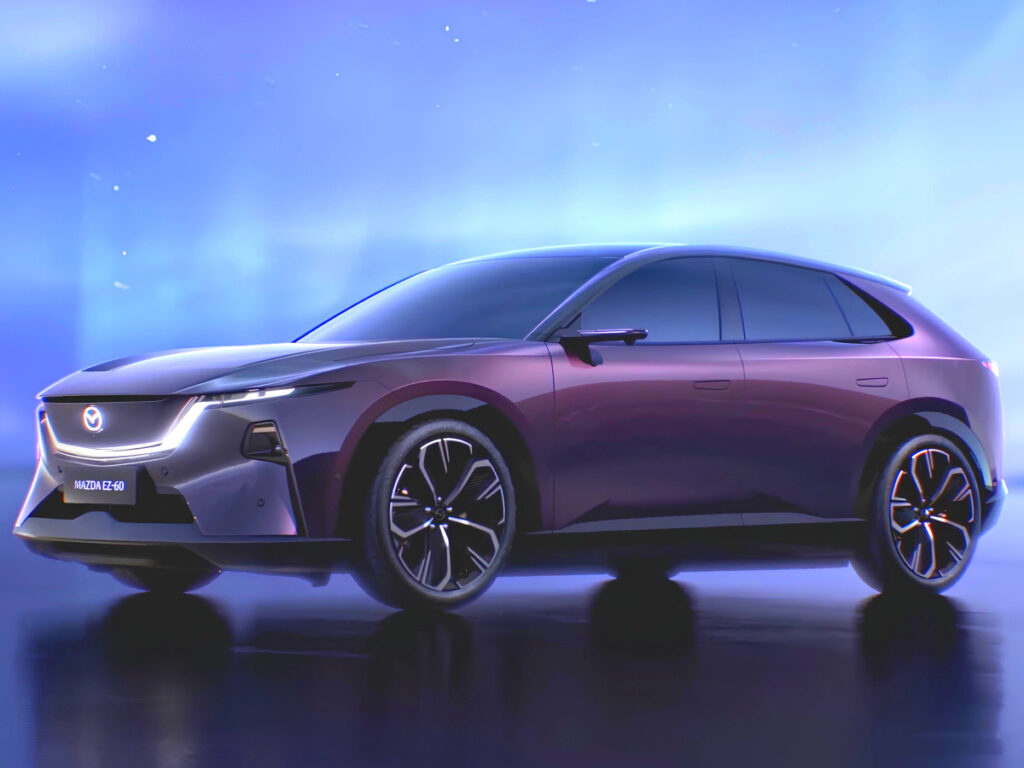 중국과 손잡더니 "엄청난 것 내놨다"…테슬라 위협하는 신형 전기 SUV 3 Mazda EZ-60 design unveiled (3)