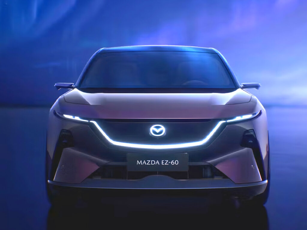 중국과 손잡더니 "엄청난 것 내놨다"…테슬라 위협하는 신형 전기 SUV 4 Mazda EZ-60 design unveiled (4)