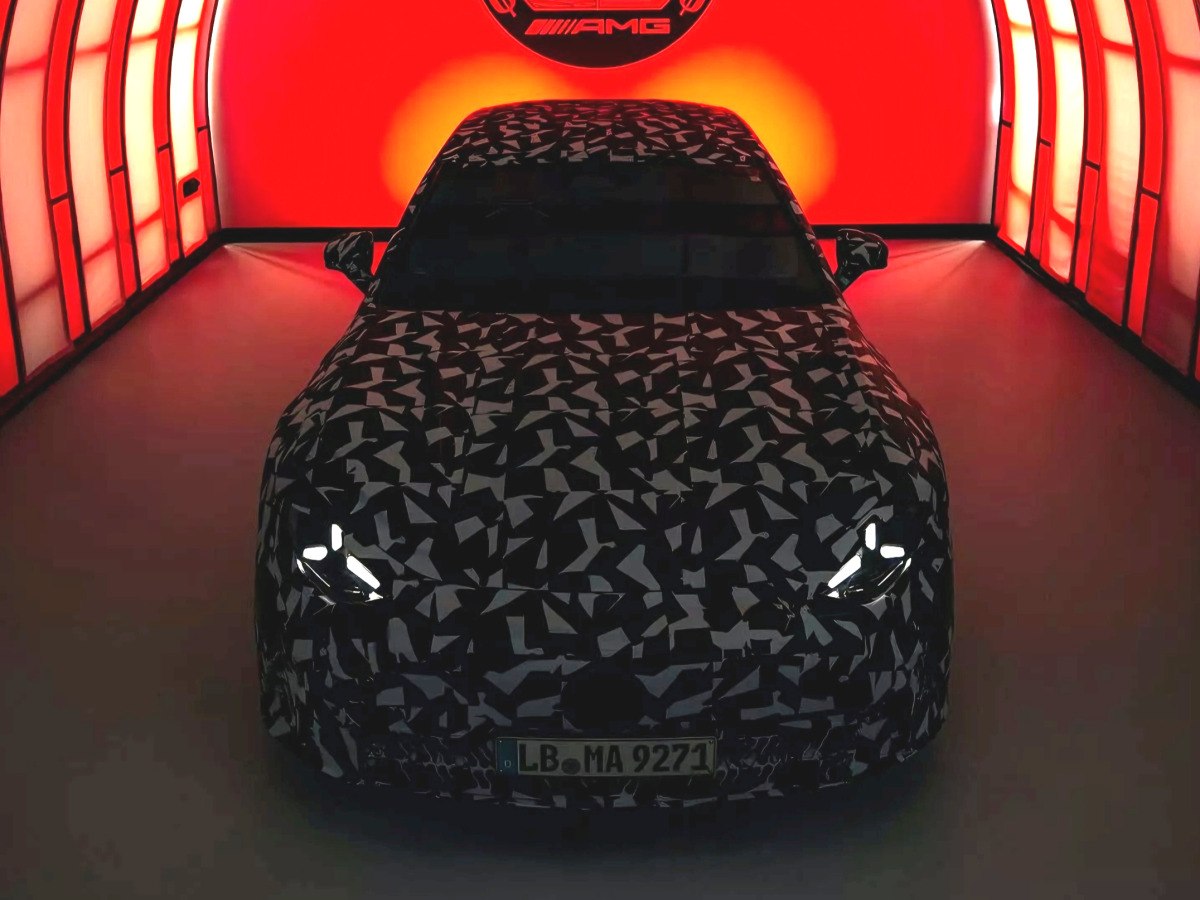 Mercedes AMG electric sedan teaser