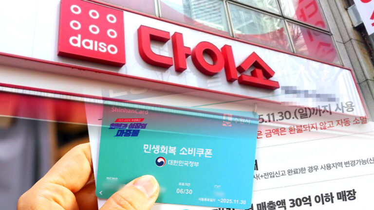 소비쿠폰 결제 가능 여부