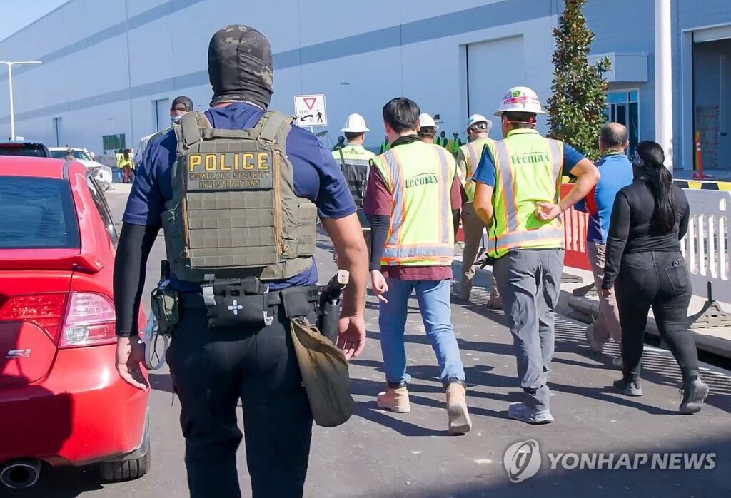 한국인 기술자 단속