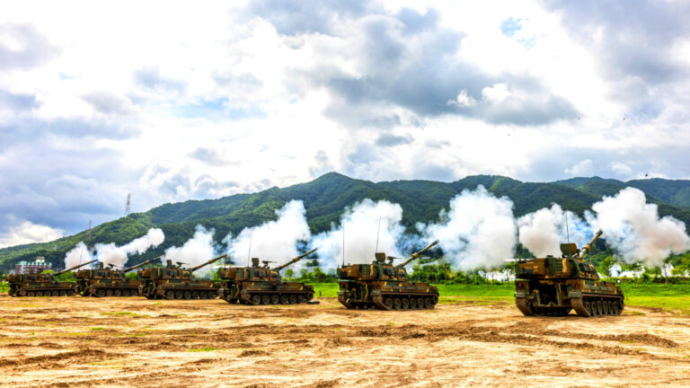 수도군단 포탄 사격 훈련