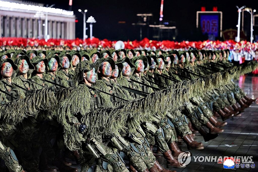 북한 열병식