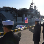 미 군함 한국 입항