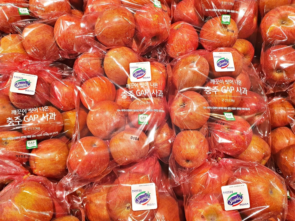 충주사과 해외 인기