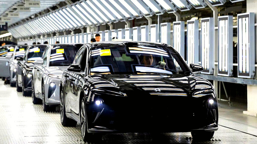 중국 안후이성 허페이에 있는 니오(NIO) 공장