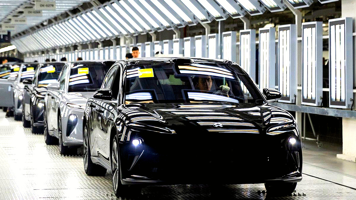 중국 안후이성 허페이에 있는 니오(NIO) 공장