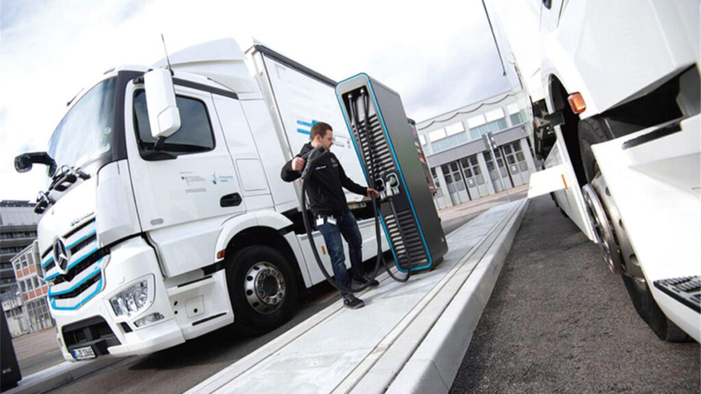 대형 전기트럭 충전