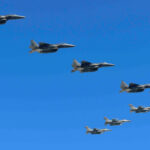 한미 연합 무력 시위 비행