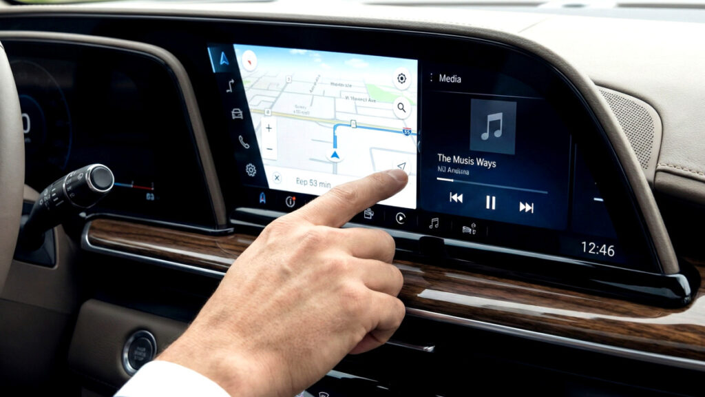 터치스크린 운전 위험