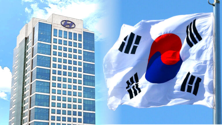 현대차 사옥, 태극기