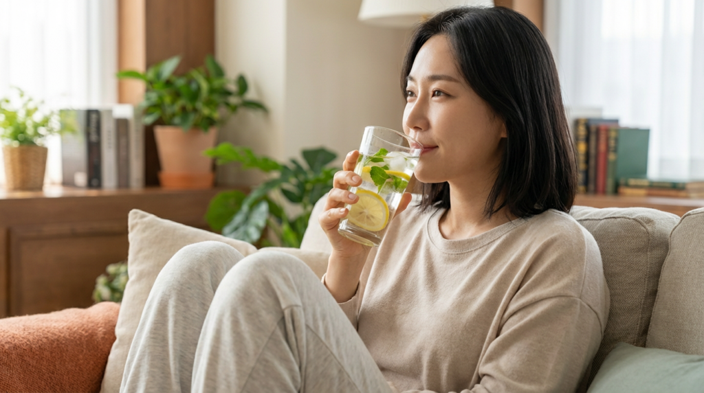 아침 공복 건강 음료