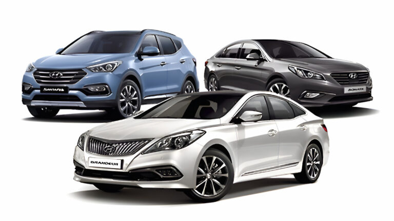 그랜저, 쏘나타, 싼타페