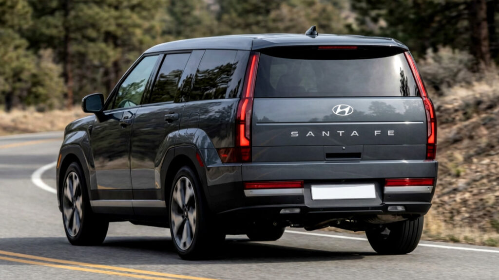 "싼타페가 이렇게 변한다고?"…환골탈태 스파이샷에 쏘렌토 오너들 '발칵' 2 싼타페 2027년형 부분변경 모델