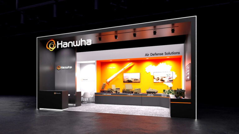 한화 방산 전시회 부스