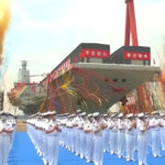 중국 항공모함 푸젠함 진수식