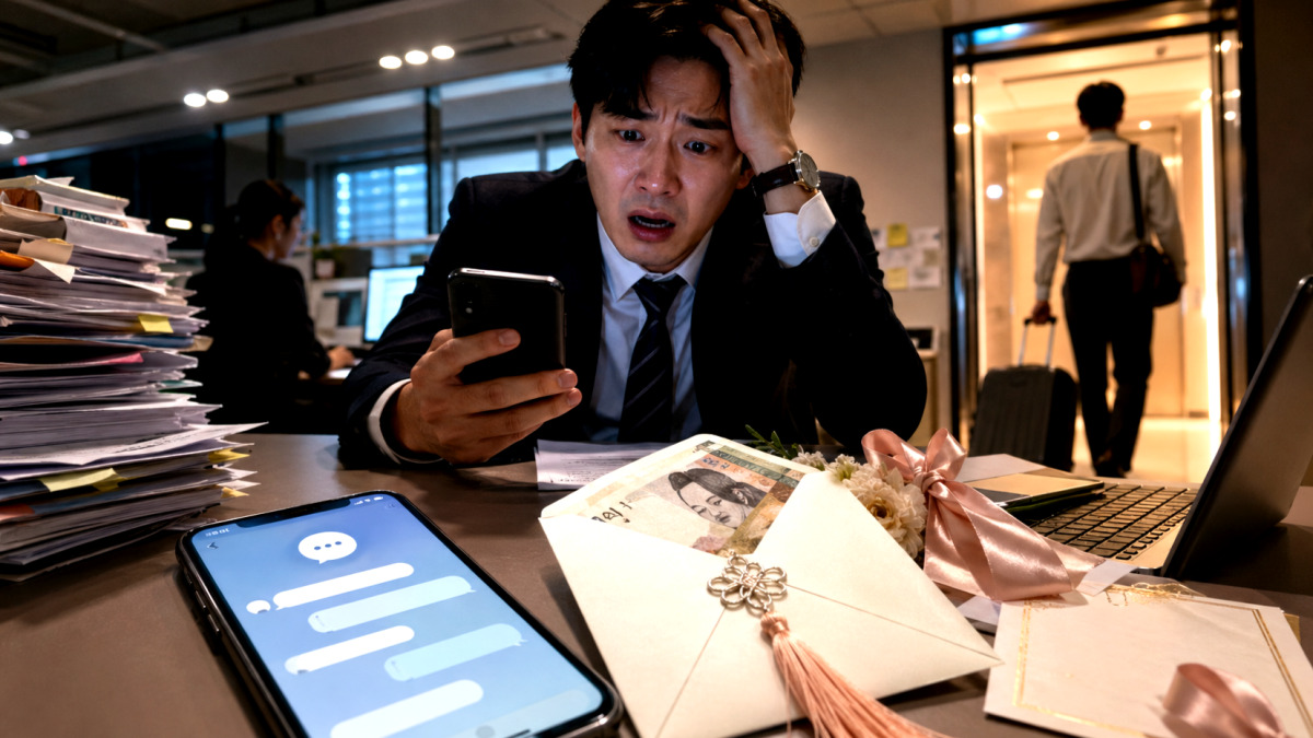 축의금 먹튀 카톡 퇴사