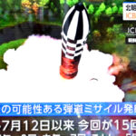 북한 탄도미사일 포착