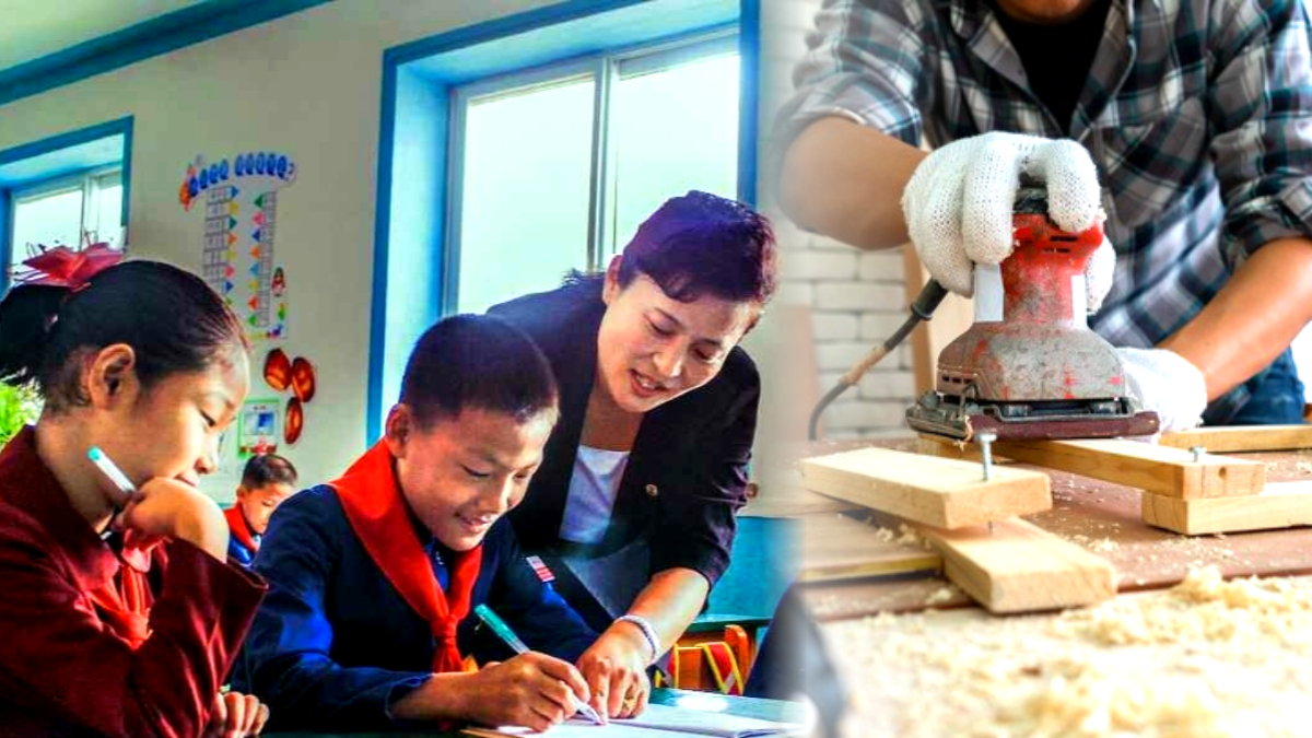 북한 교사 위상 추락