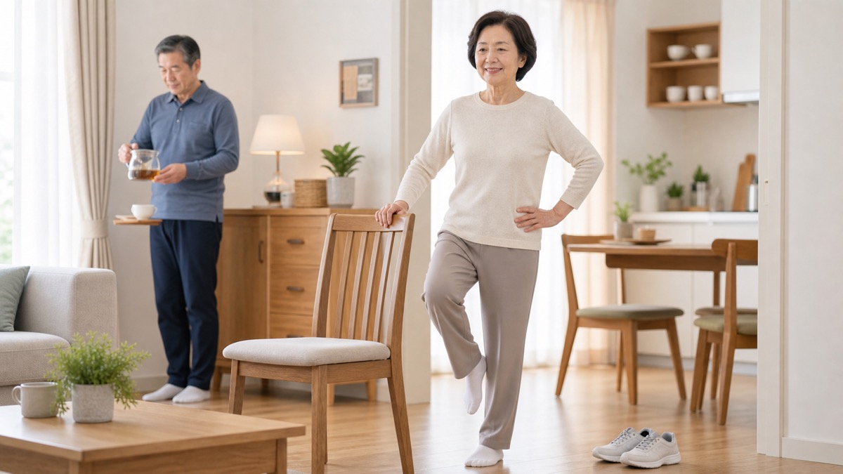균형 운동 확인