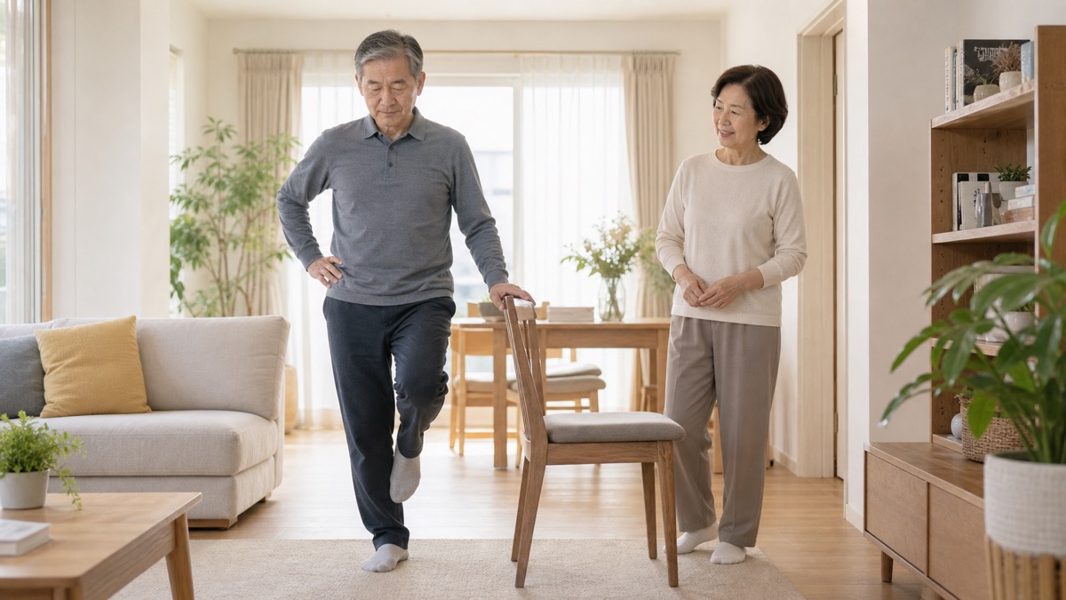 균형 운동 확인
