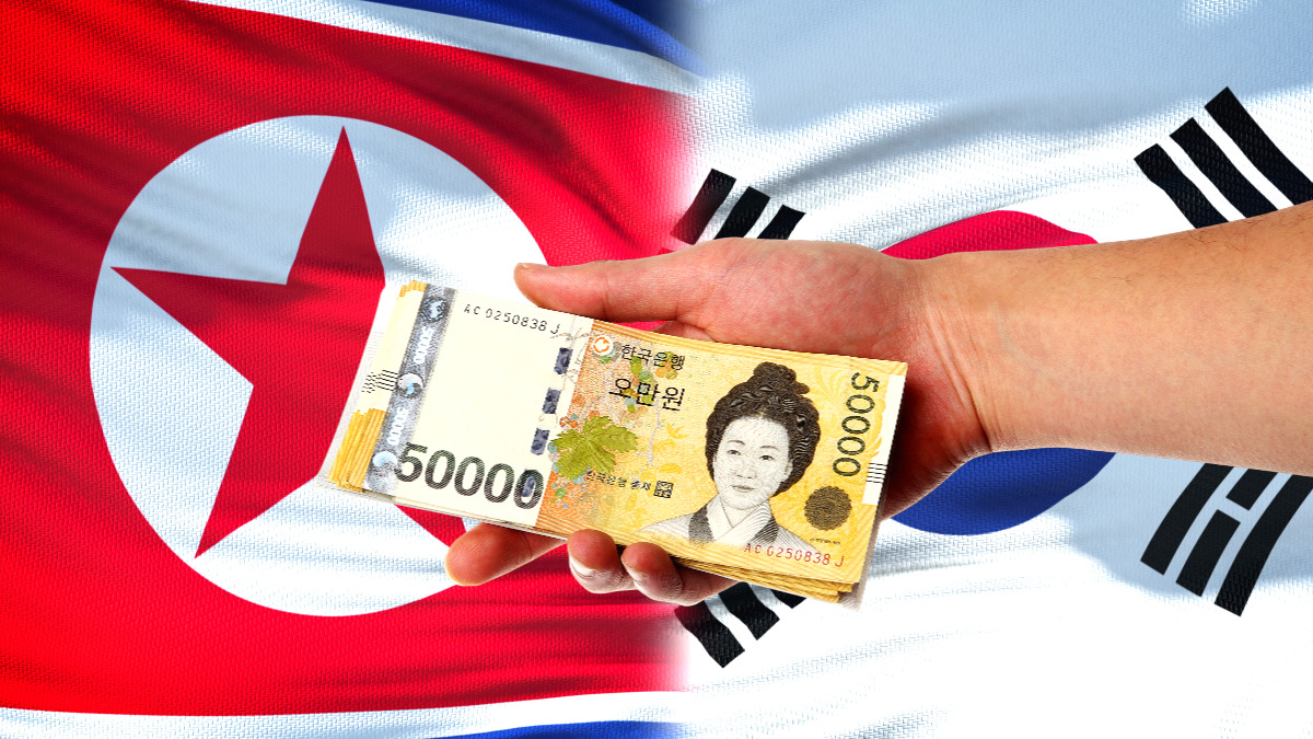 북한, 한국, 돈