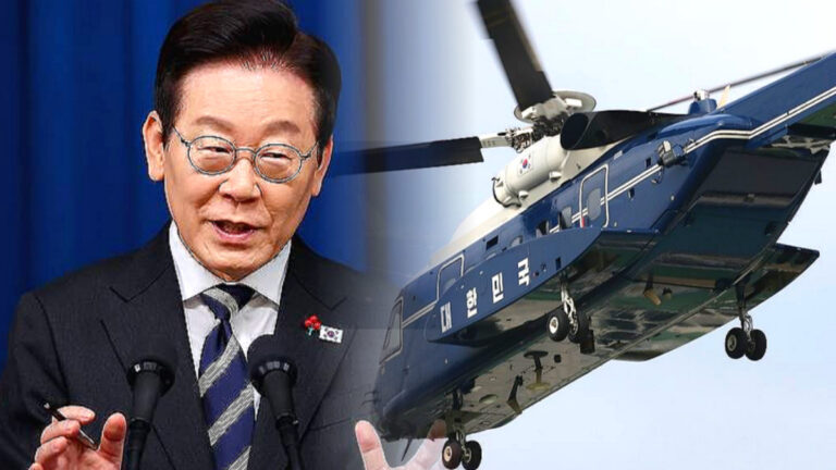 이재명 대통령 전용 지휘헬기