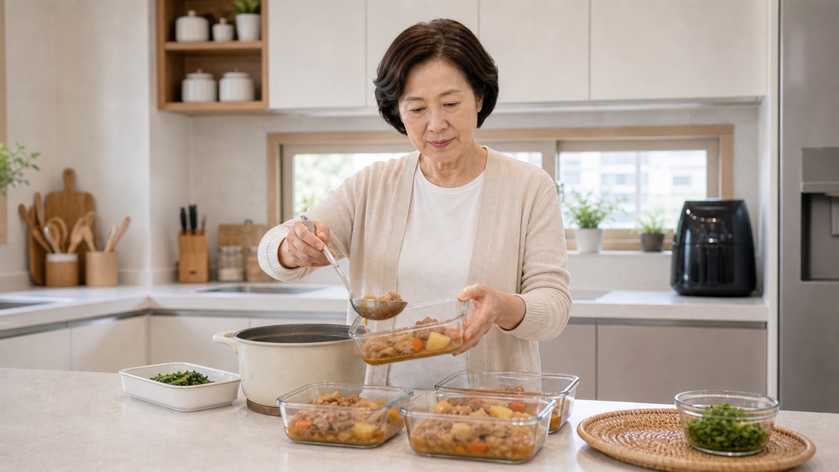 남은 음식 보관