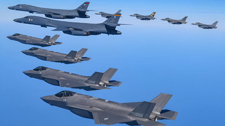F-35A, B-1B, F-1