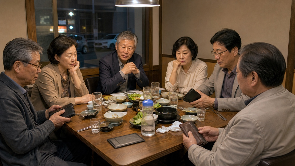 동창회 밥값 계산