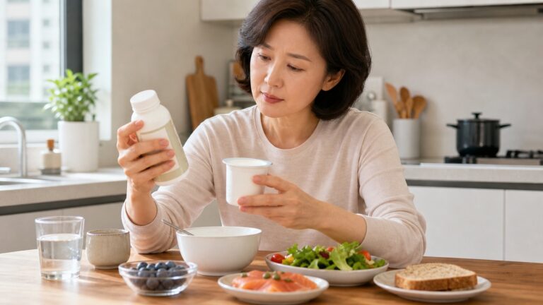 아침 단백질 성분 확인
