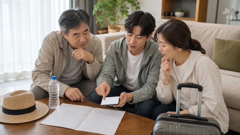 가족여행 동선 확인