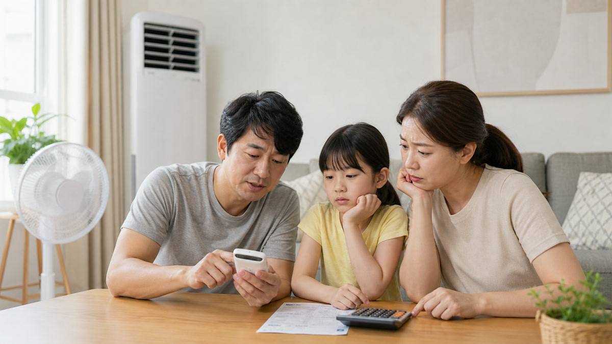 여름 전기요금 확인 장면