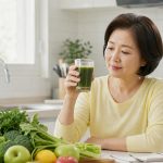 아침 채소주스 확인 장면