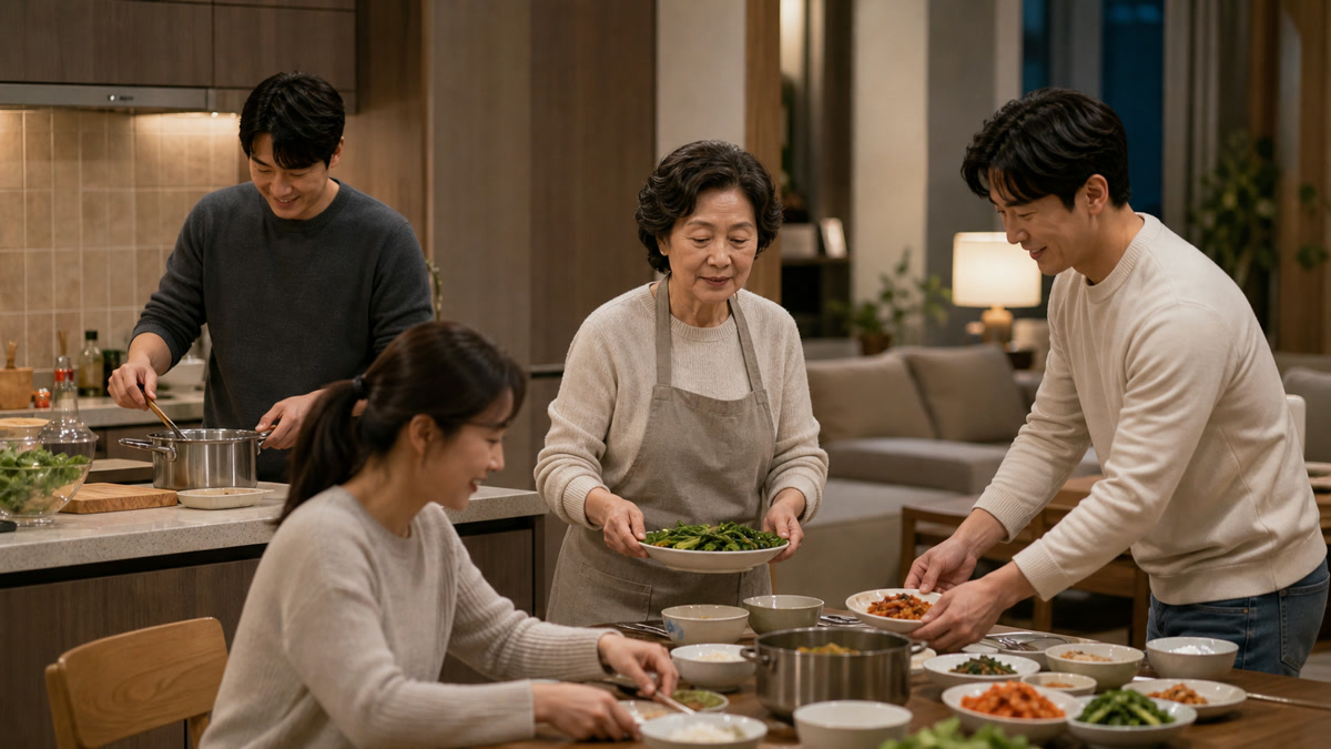 "차라리 가난한 게 낫다"...노후에 가족 안에서 '쓸모없어졌다'고 느끼는 순간 TOP3 2 가족 식사 역할 확인 장면