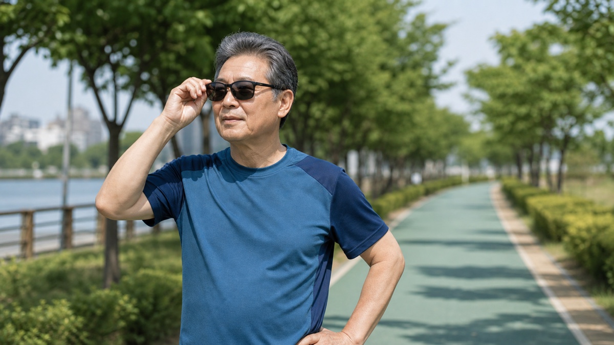 선글라스 안전 표시