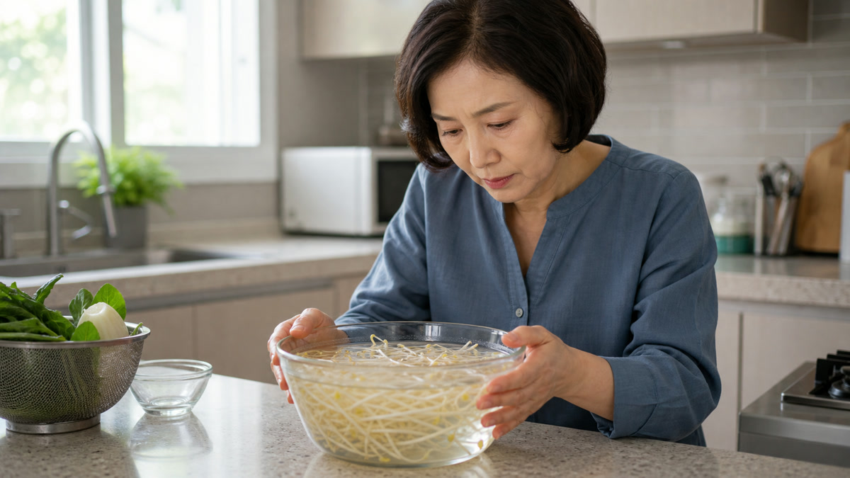 콩나물 보관 점검