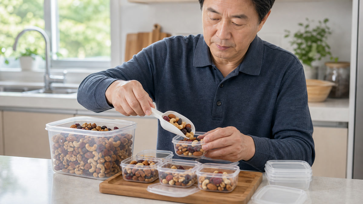 건강간식 보관 점검