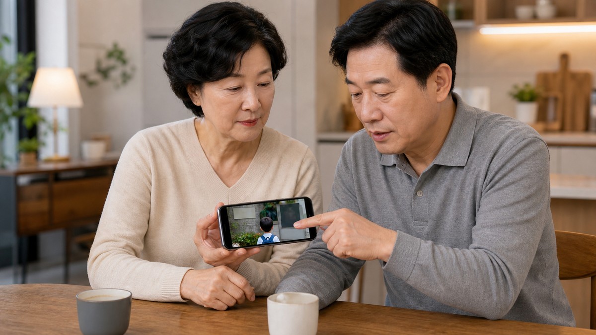 자녀 사진 개인정보 확인